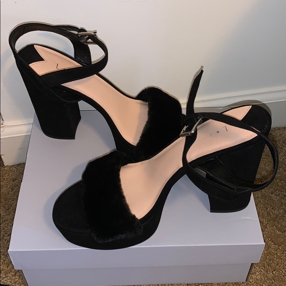 Leith black heels